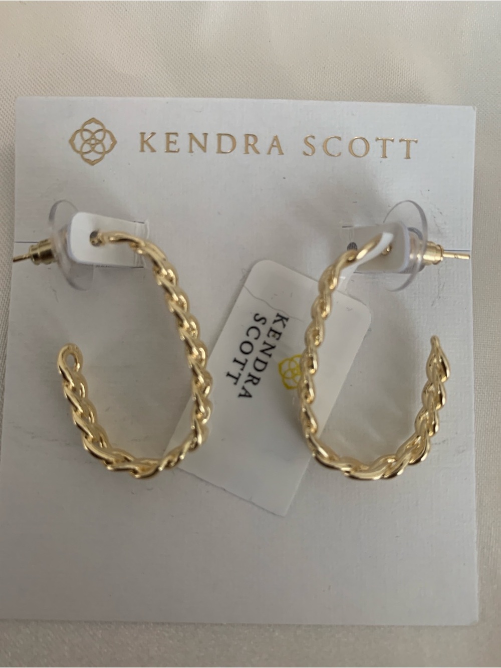 Kendra Scott Braided Gold Hoop Earrings